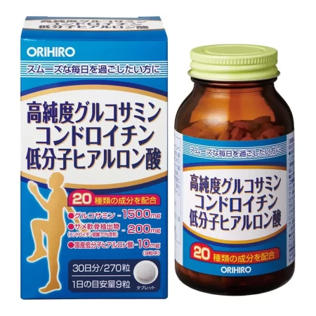 Глюкозамин высокой степени очистки (Glucosamine of high purity, Orihiro), 270 таблеток на 30 дней