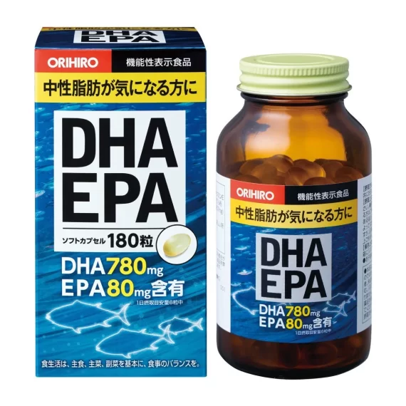 Омега 3 (Omega 3, DHA, EPA Orihiro), 180 капсул