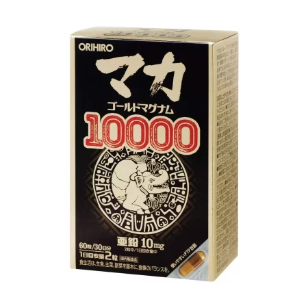 Золотая Мака (Maca Gold Magnum 10000, Orihiro), 60 капсул