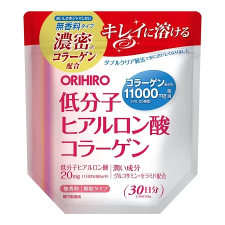Коллаген, низкомолекулярная гиалуроновая кислота и глюкозамин (Orihiro), 210 грамм на 30 дней